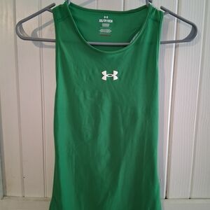 Women's XS Under Armour Green Compression Tank